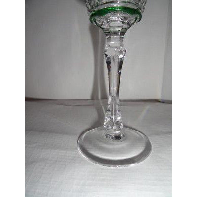 Faberge Xenia Green Crystal Cordial / Liqueur Glass NEW without box