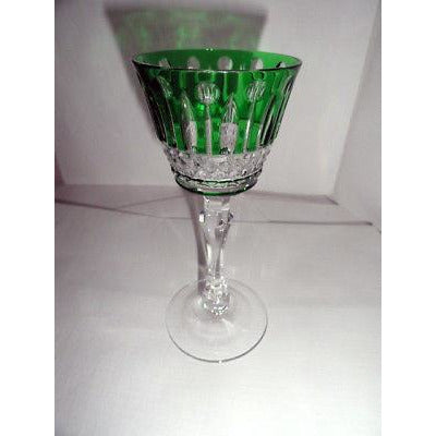 Faberge Xenia Green Crystal Cordial / Liqueur Glass NEW without box