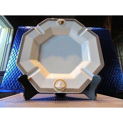 Versace Rosenthal Ashtray 9 inches wide New Porcelain