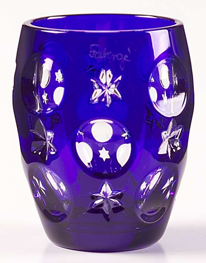 Faberge Blue Shot Glass