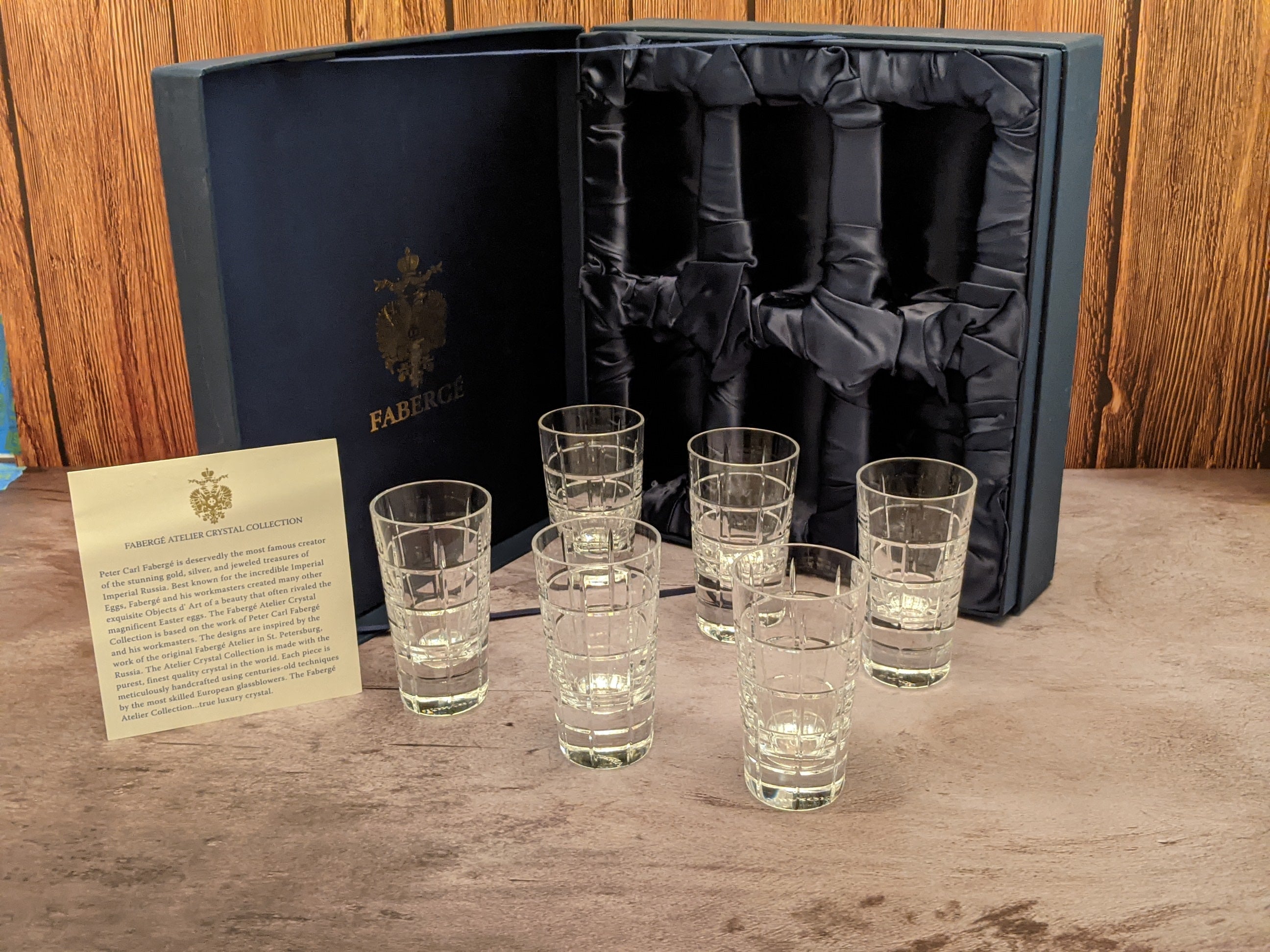 Faberge Metropolitan Crystal Shot Glasses