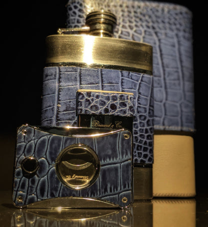 Brizard and Co Havana Traveler with matching cutter and lighter