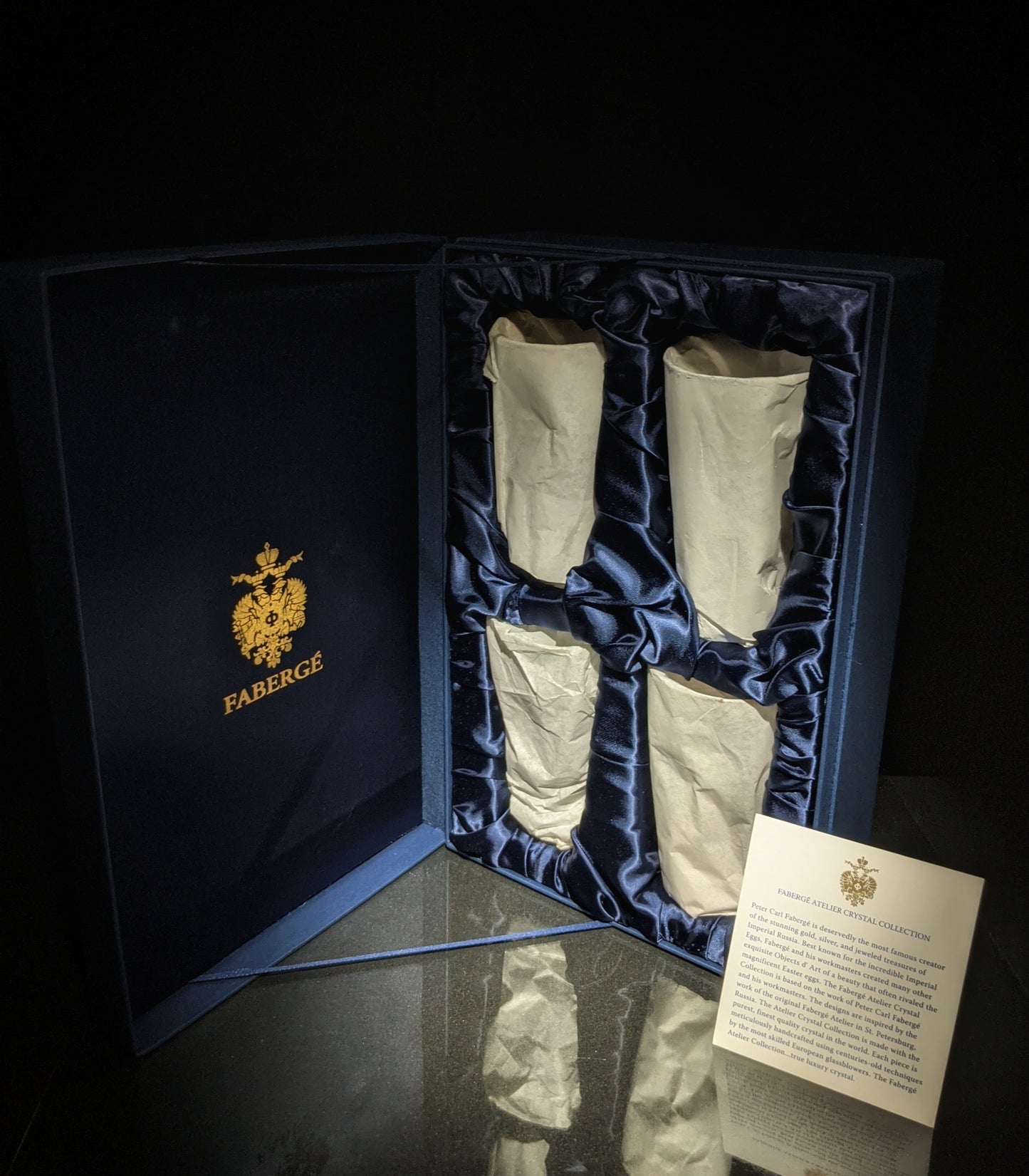 Faberge crystal glasses