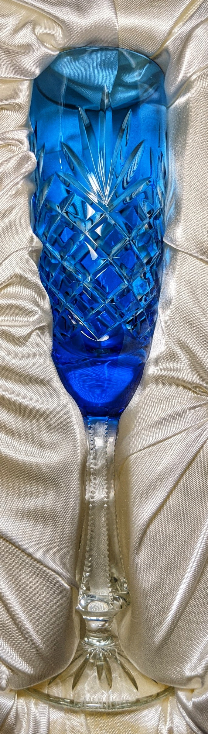 Fabergé Odessa Sky Blue Crystal Flute