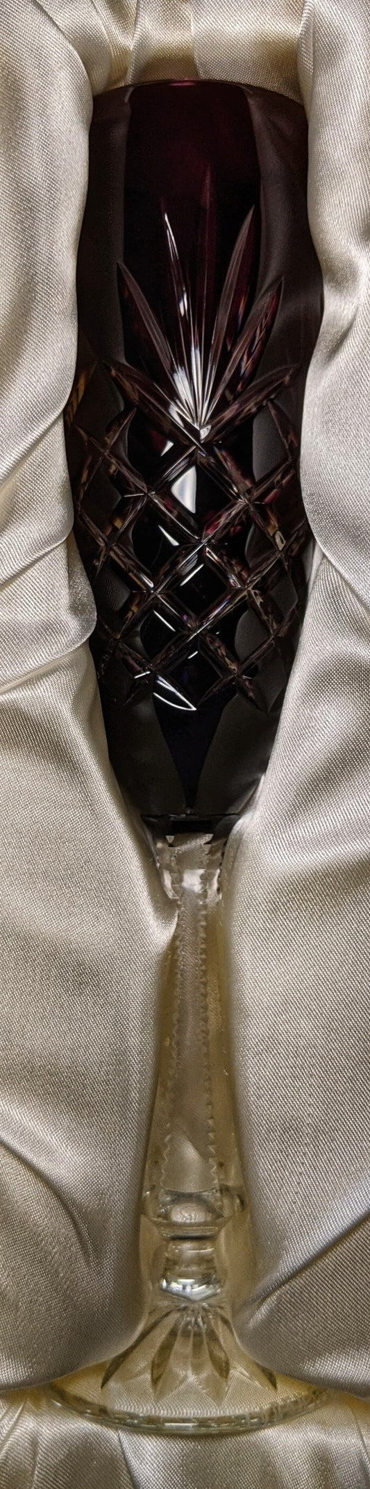 Faberge  Odessa  Purple Crystal Colored Flute