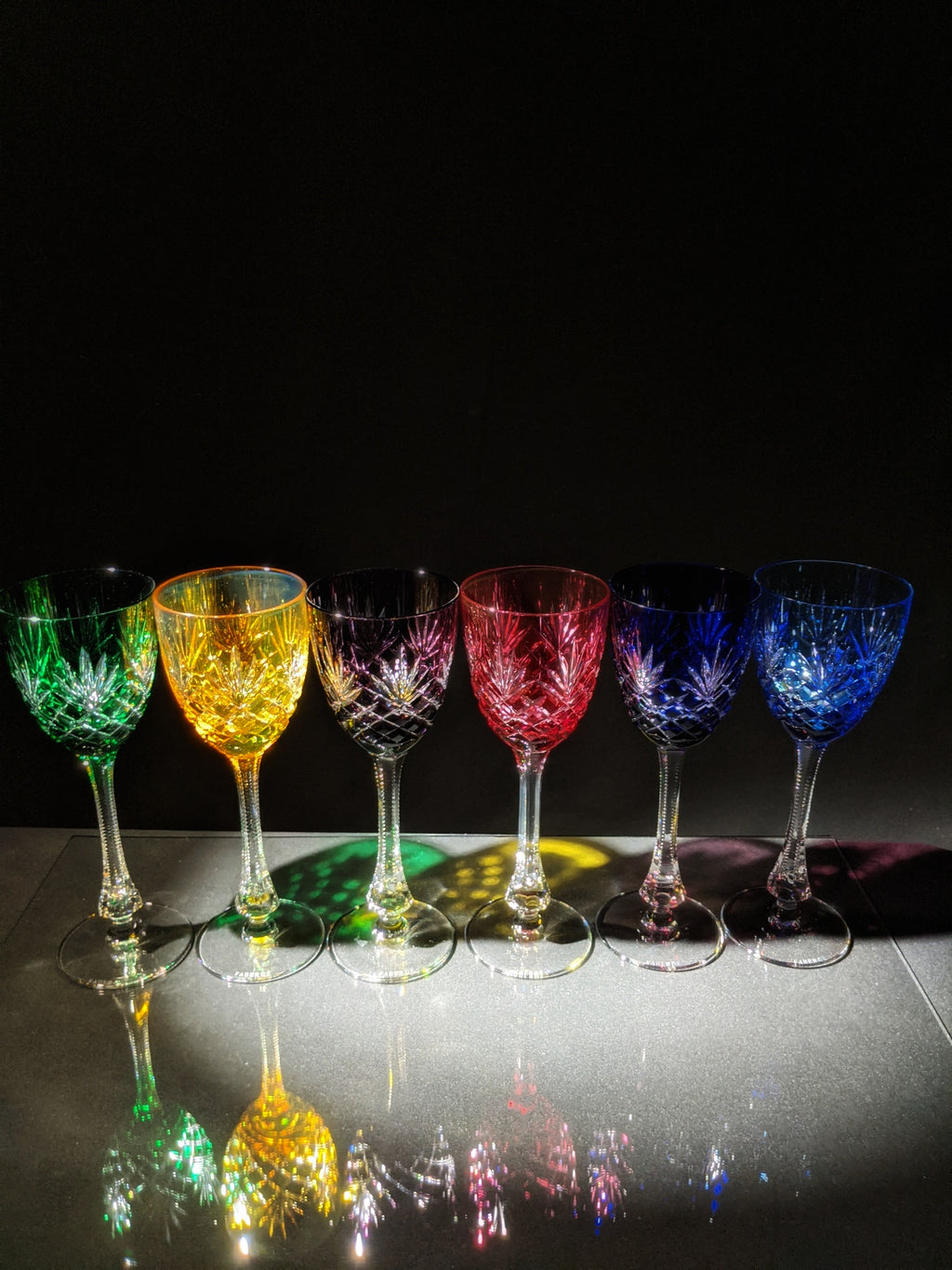 Fabergé Odessa Hock Crystal Wine Glass — Set of 6