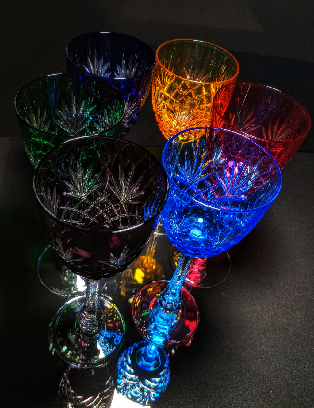 Fabergé Odessa Hock Crystal Wine Glass — Set of 6