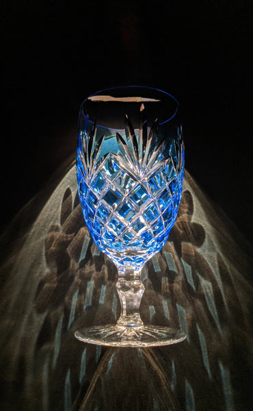 Faberge crystal ice tea glass