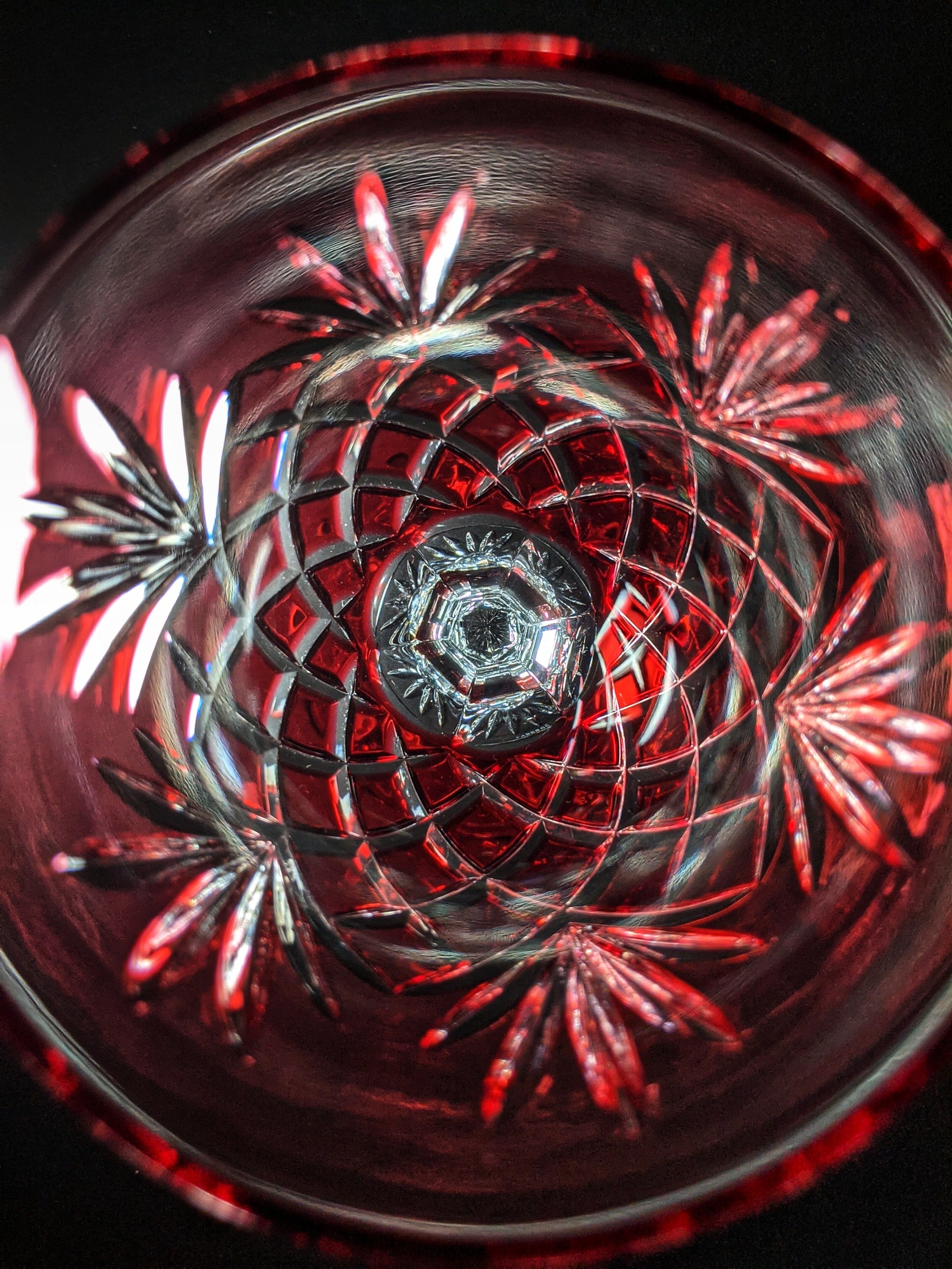 Fabergé Odessa Ruby Red Crystal Beverage Glass