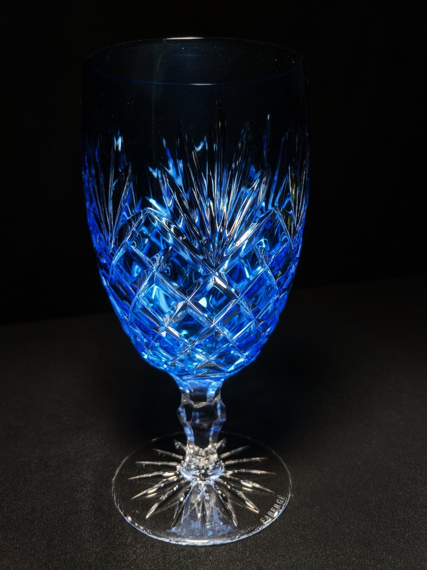 Faberge crystal ice tea glass