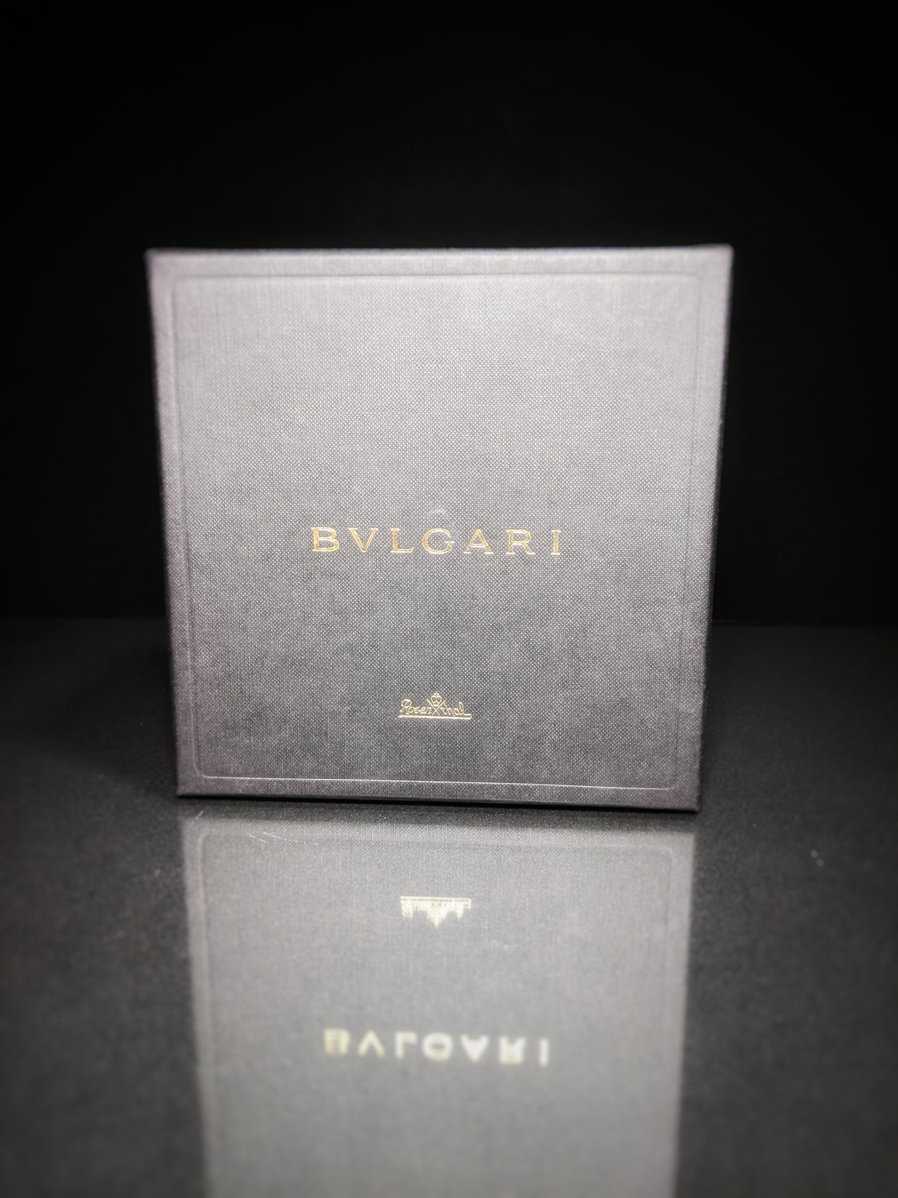 Bvlgari Crystal Ashtray by Rosenthal measures 5.5" x 5.5" square  NIB