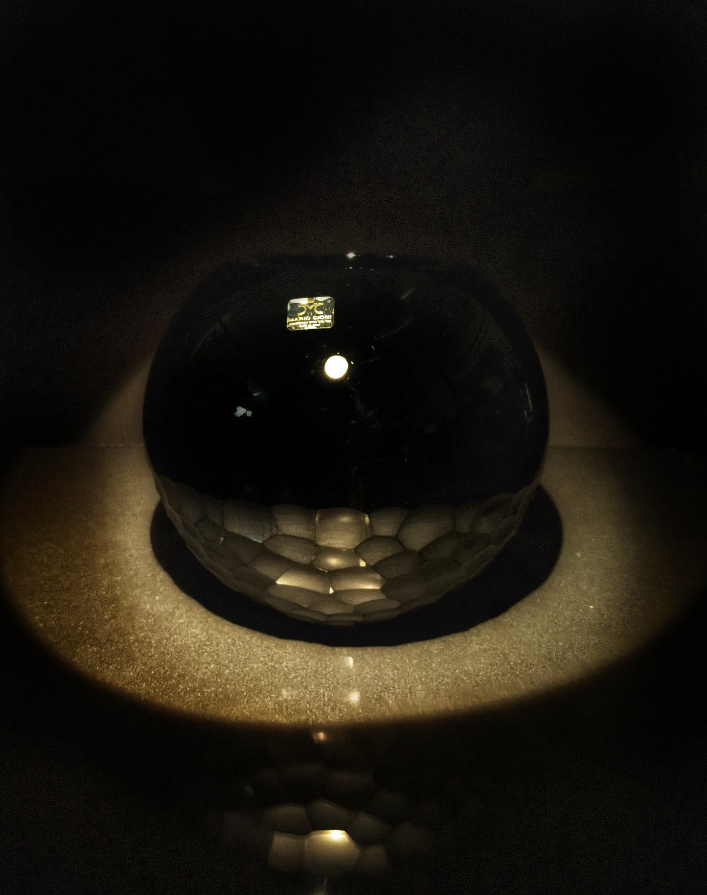 mario cioni black crystal  bowl