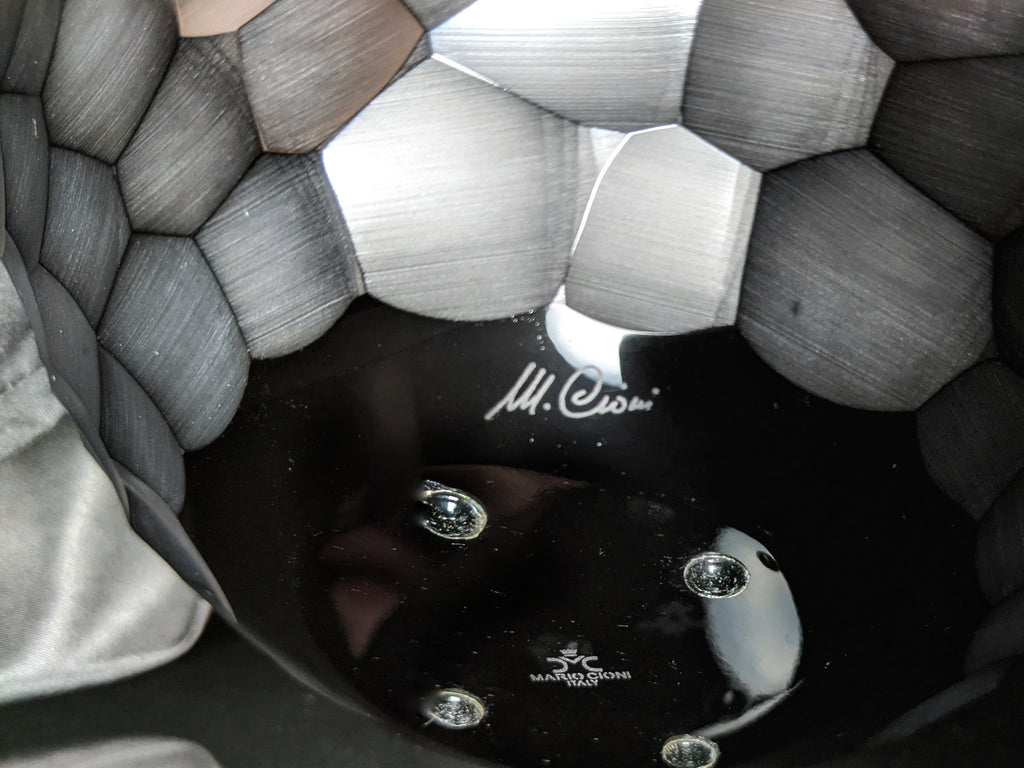 mario cioni black crystal  bowl