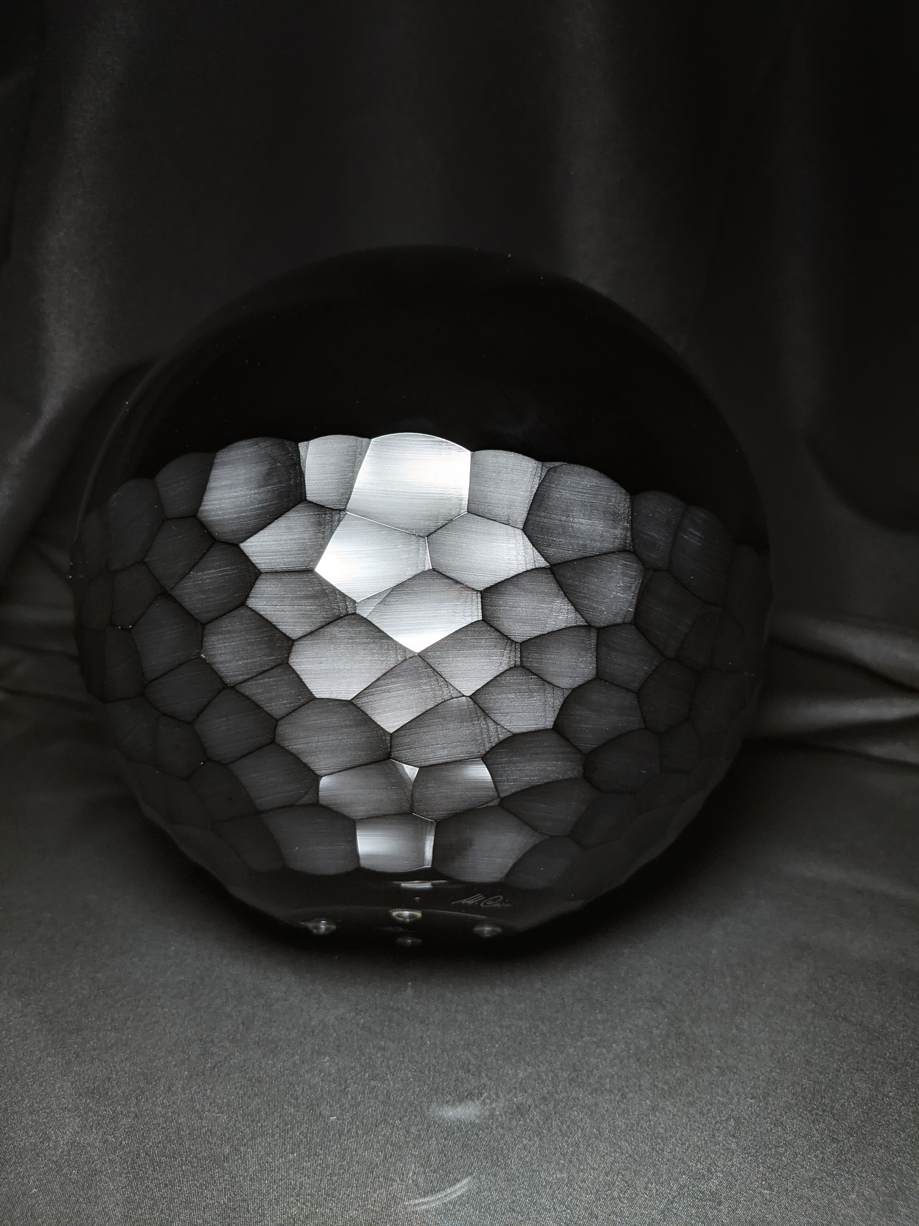 mario cioni black crystal  bowl