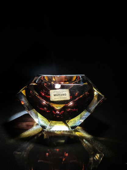 Murano Crystal Ashtray