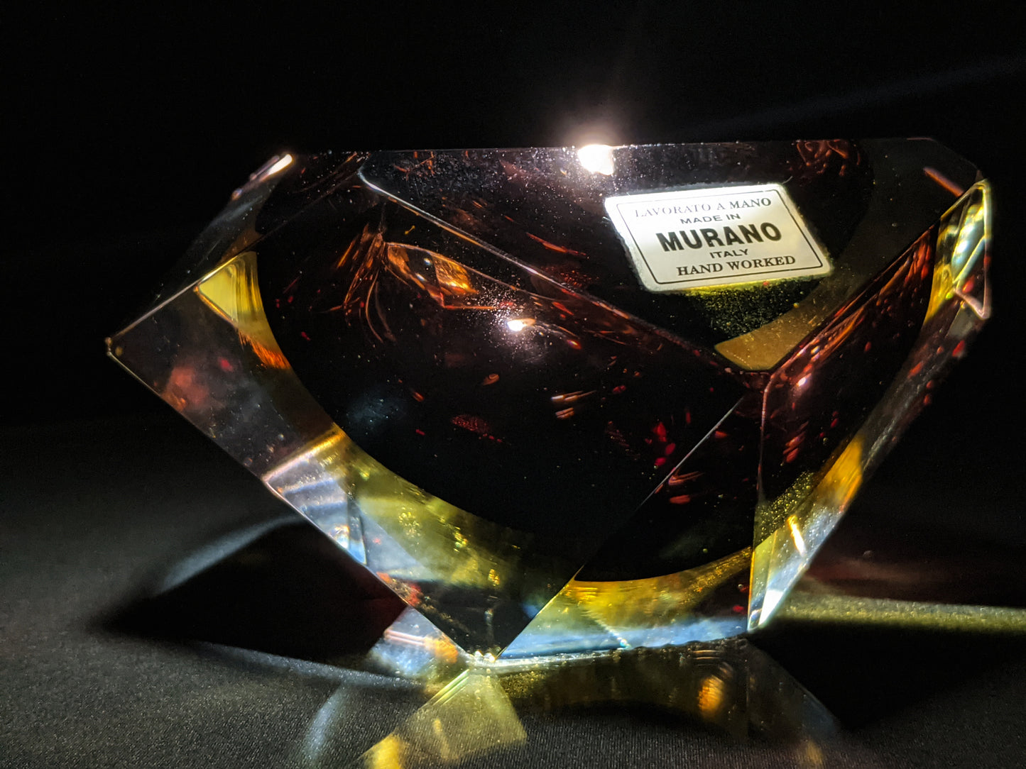 Murano Crystal Ashtray