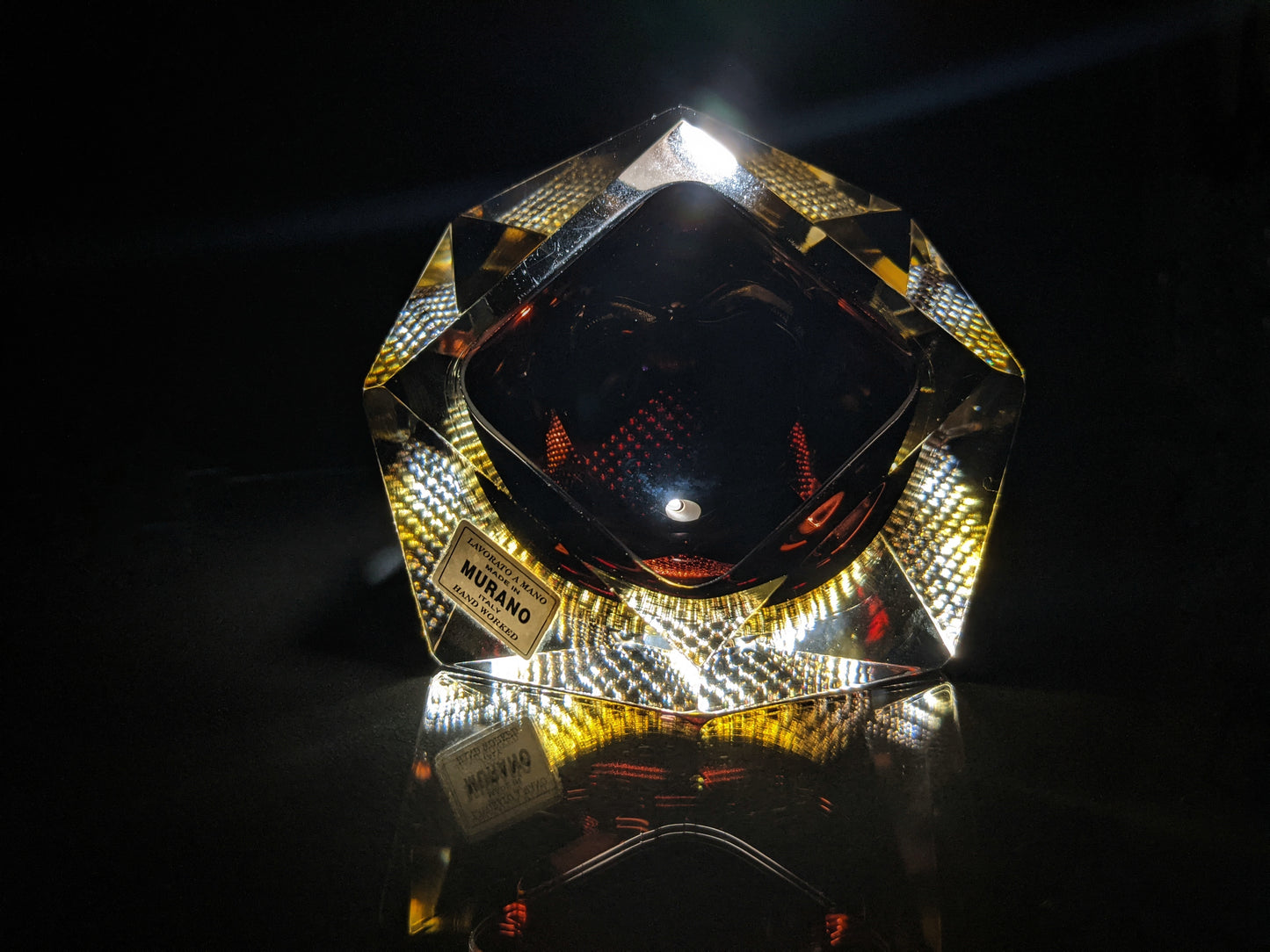 Murano Crystal Ashtray