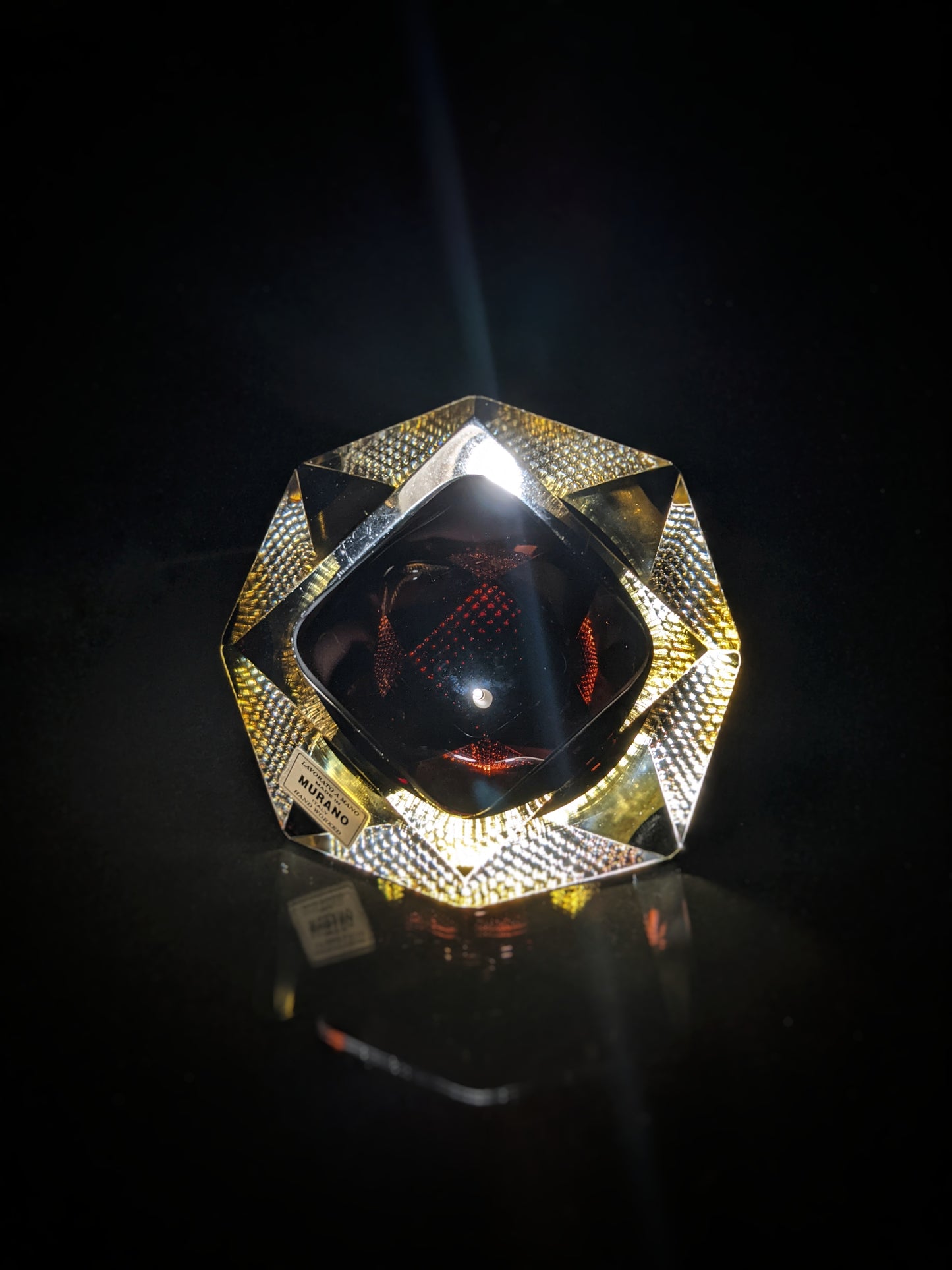 Murano Crystal Ashtray