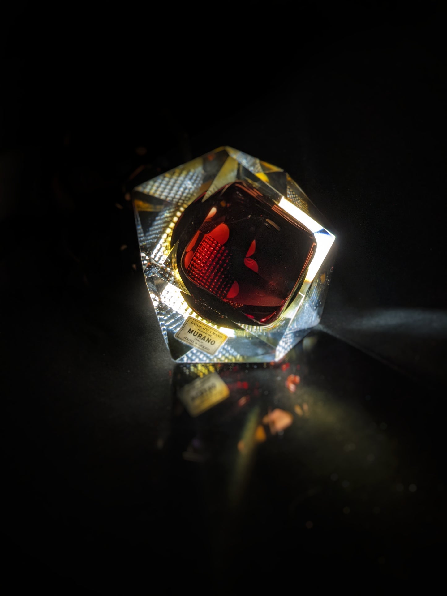 Murano Crystal Ashtray