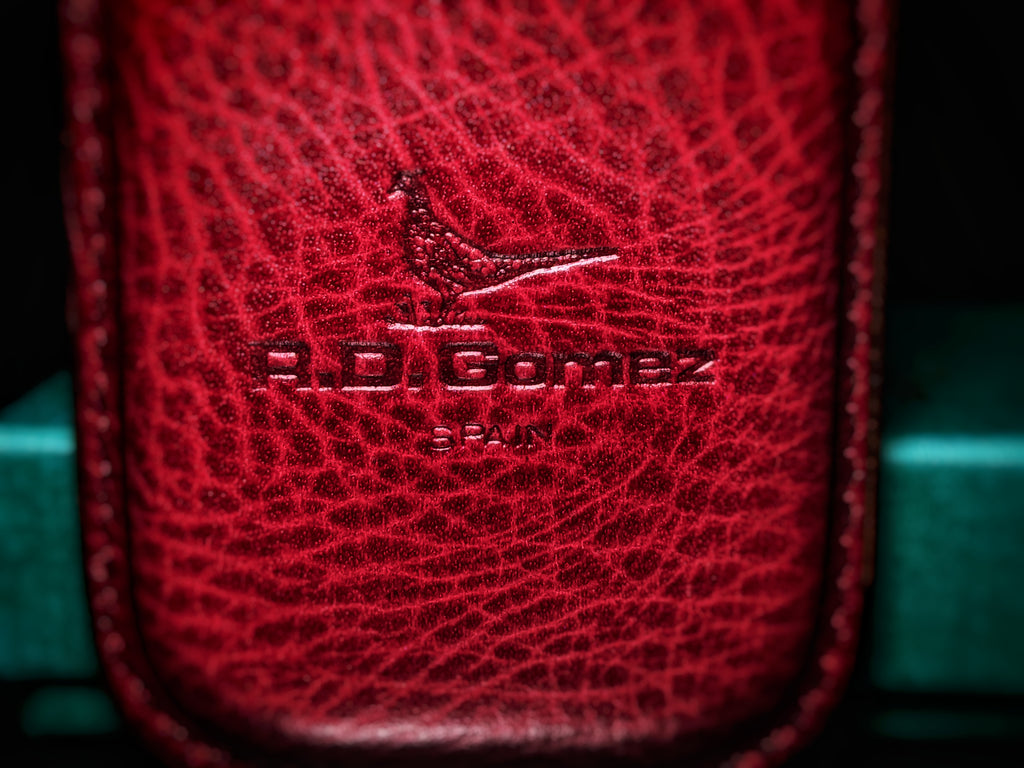 Pheasant Burgundy Leather Eyewear Case