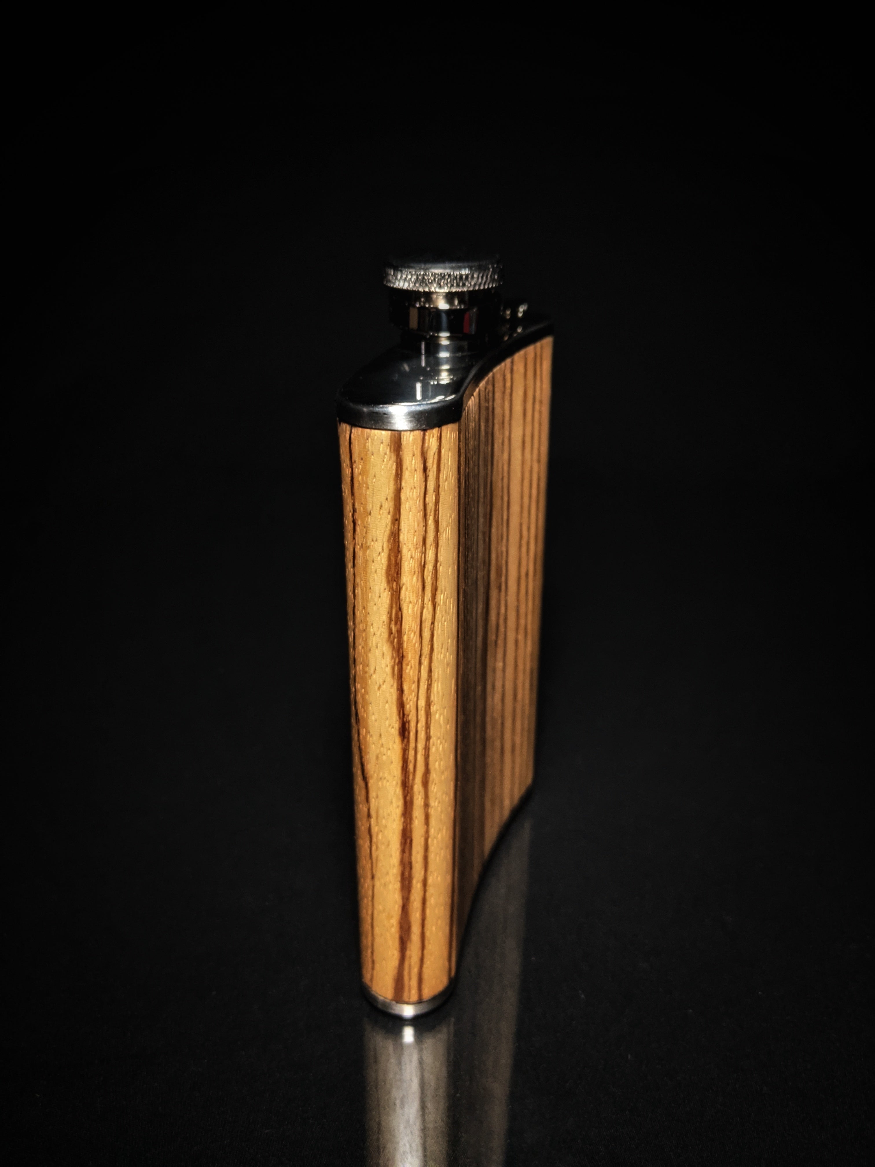 Zebrawood flask 8 FL OZ