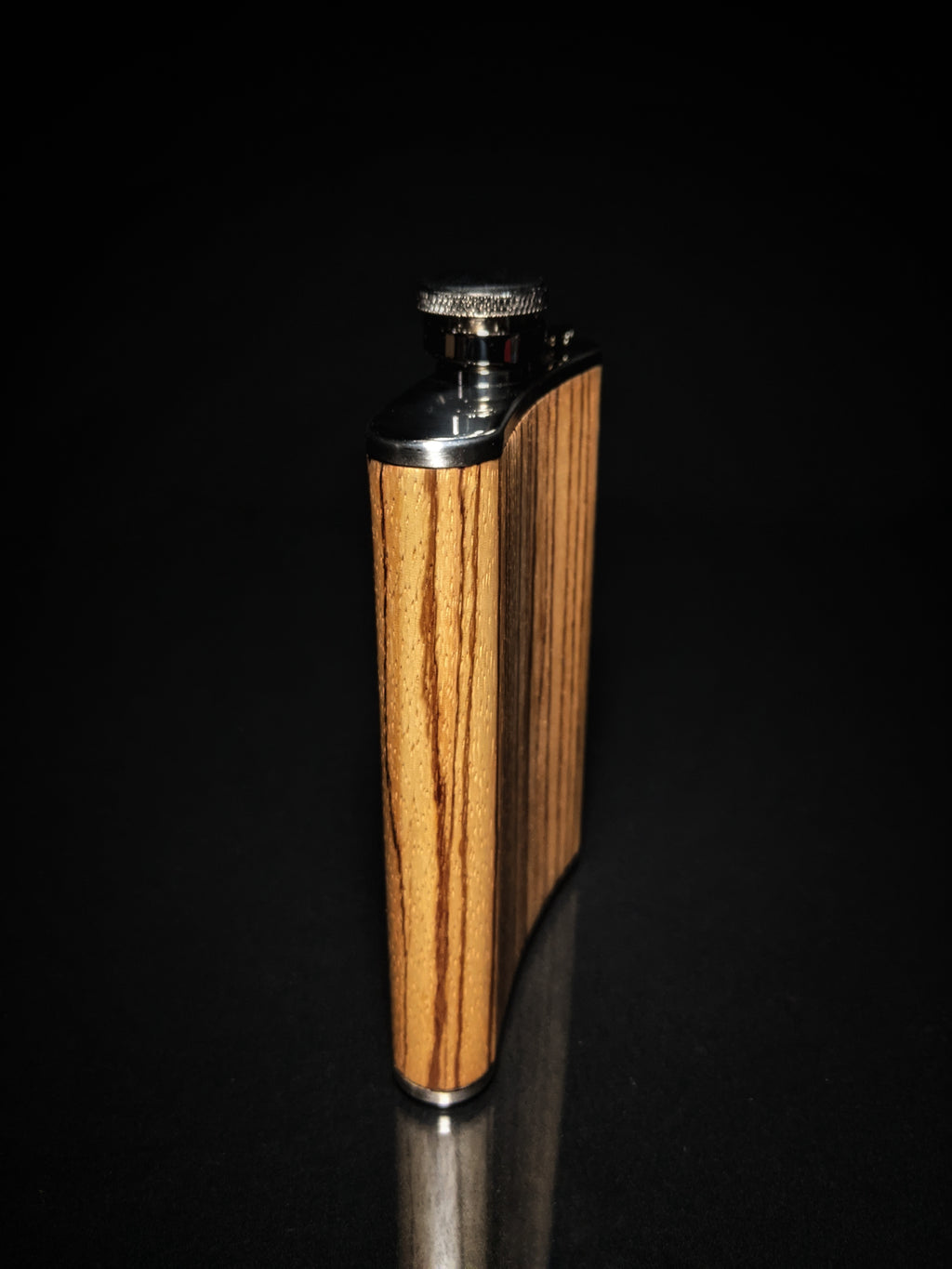 Zebrawood flask 8 FL OZ
