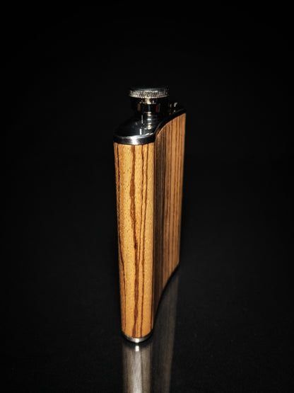 Zebrawood flask 8 FL OZ