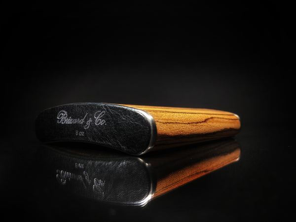 Zebrawood flask 8 FL OZ