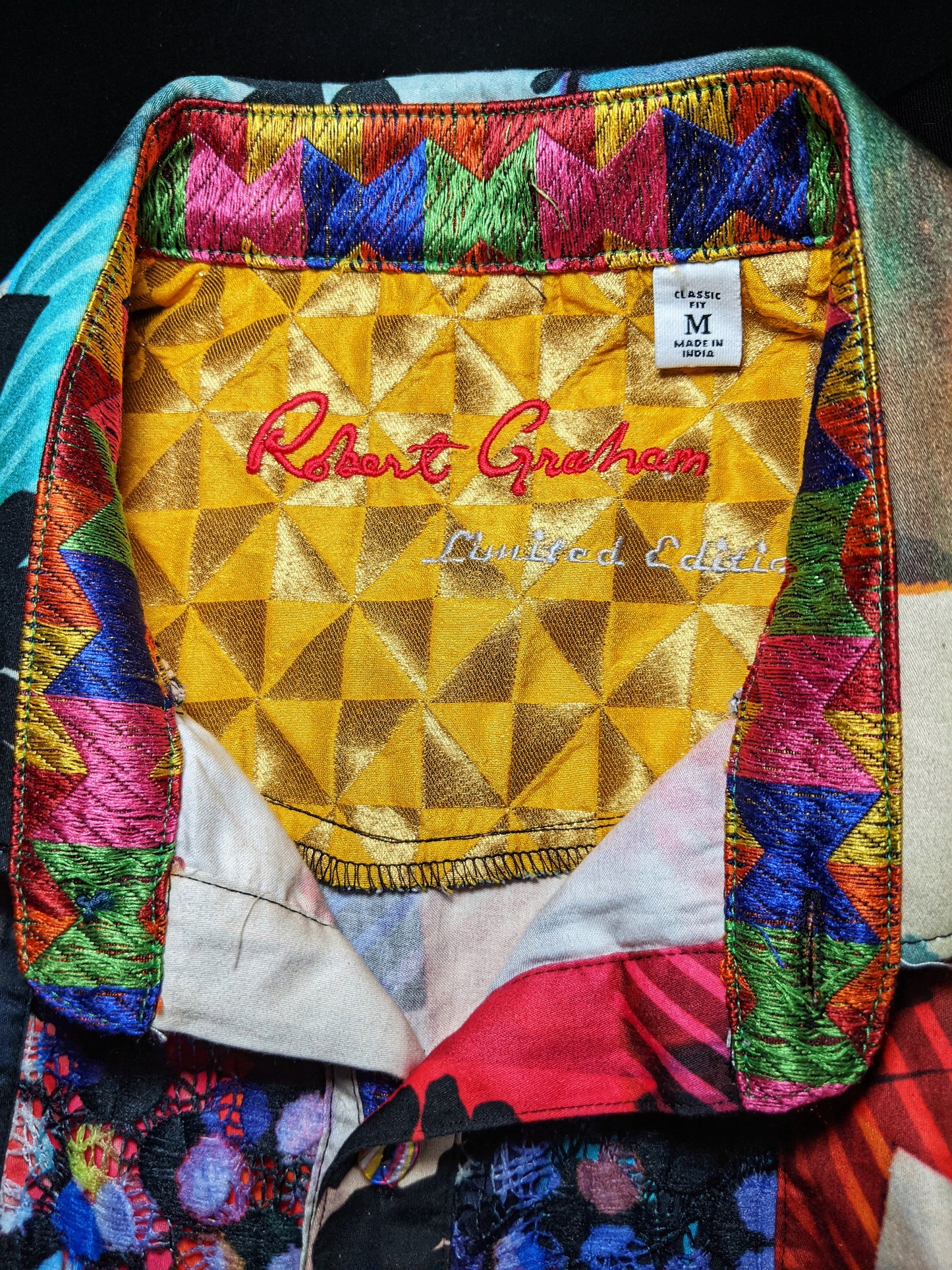 Robert Graham Colorful Long Sleeve Medium Size Shirt