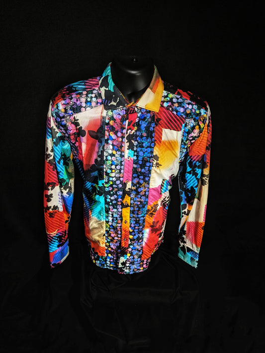 Robert Graham Colorful Long Sleeve Medium Size Shirt