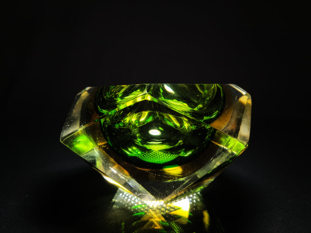 Murano Colored Glass Ashtray