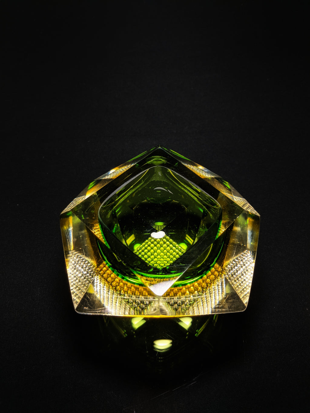 Murano Colored Glass Ashtray