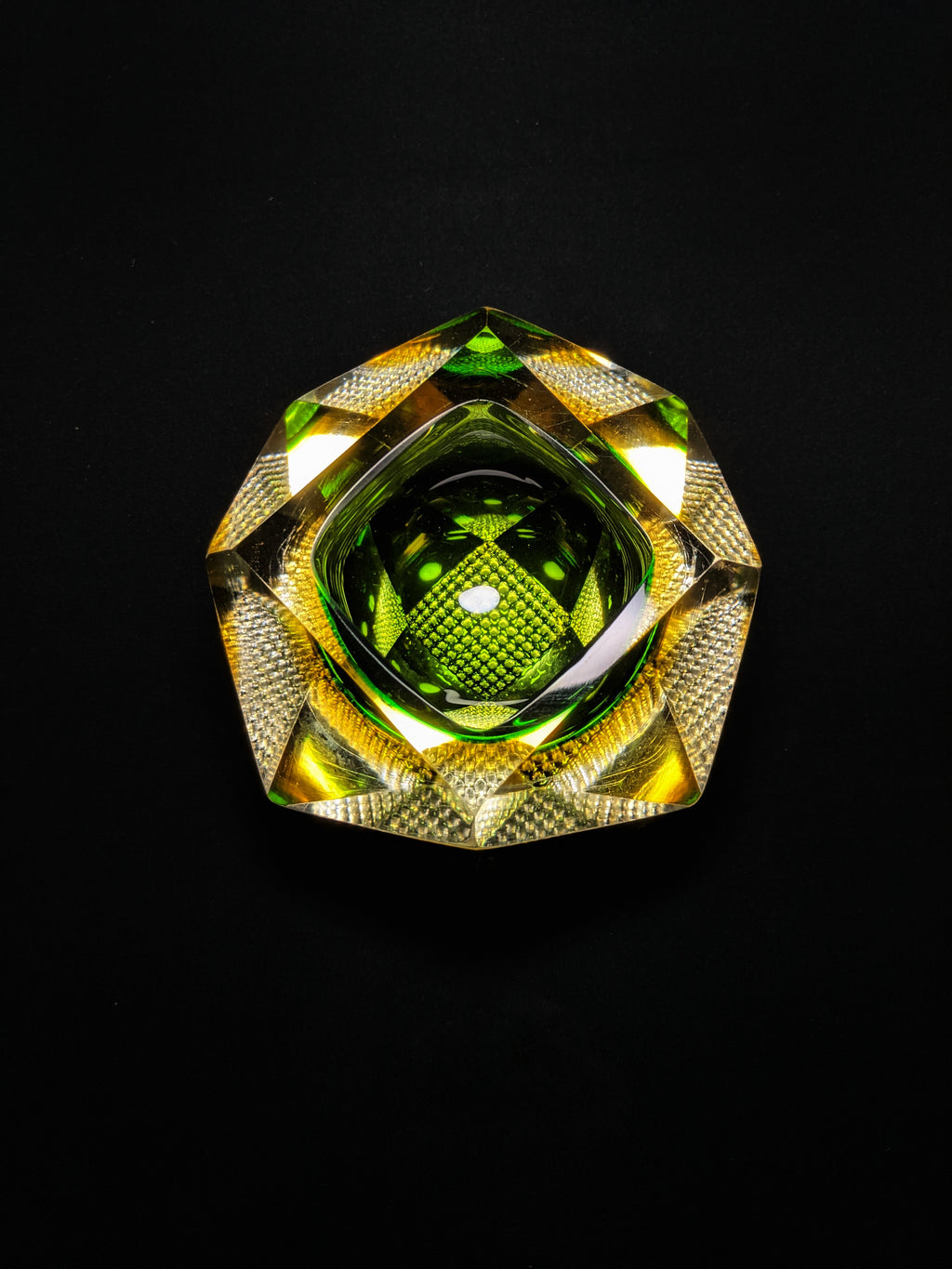 Murano Colored Glass Ashtray