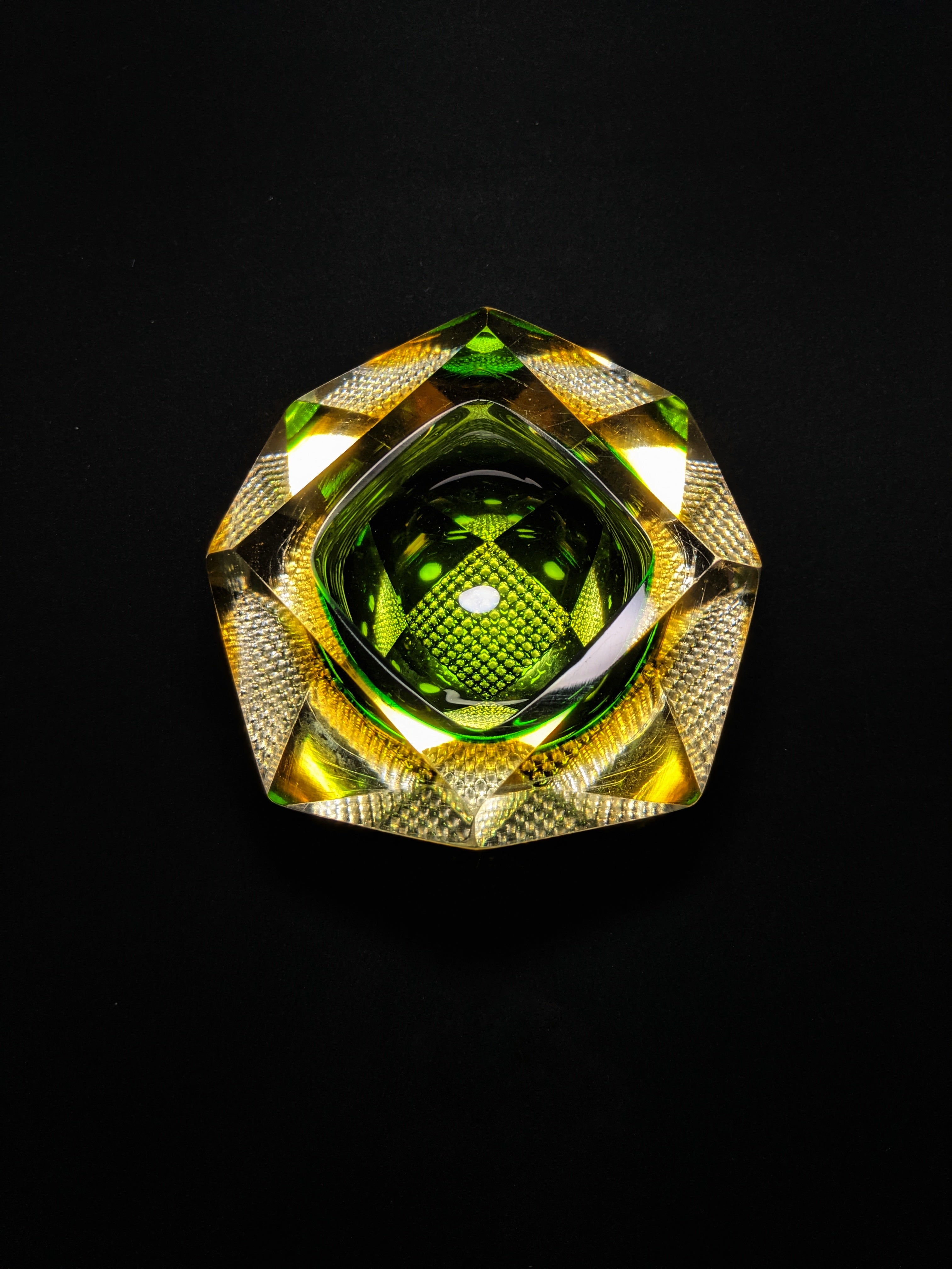Murano Colored Glass Ashtray