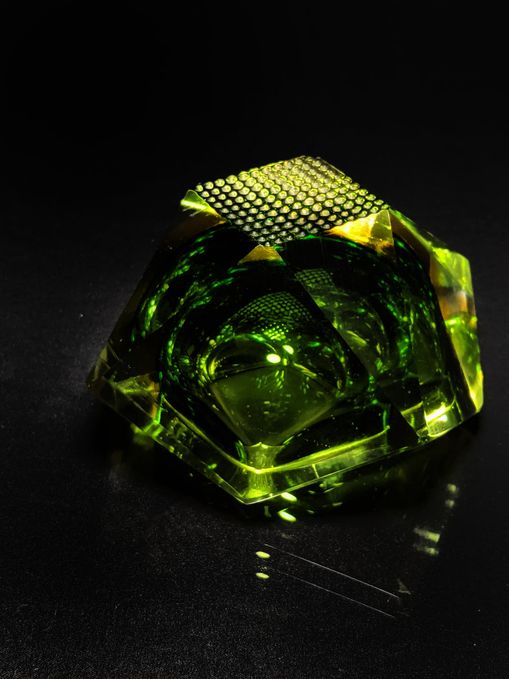 Murano Colored Glass Ashtray
