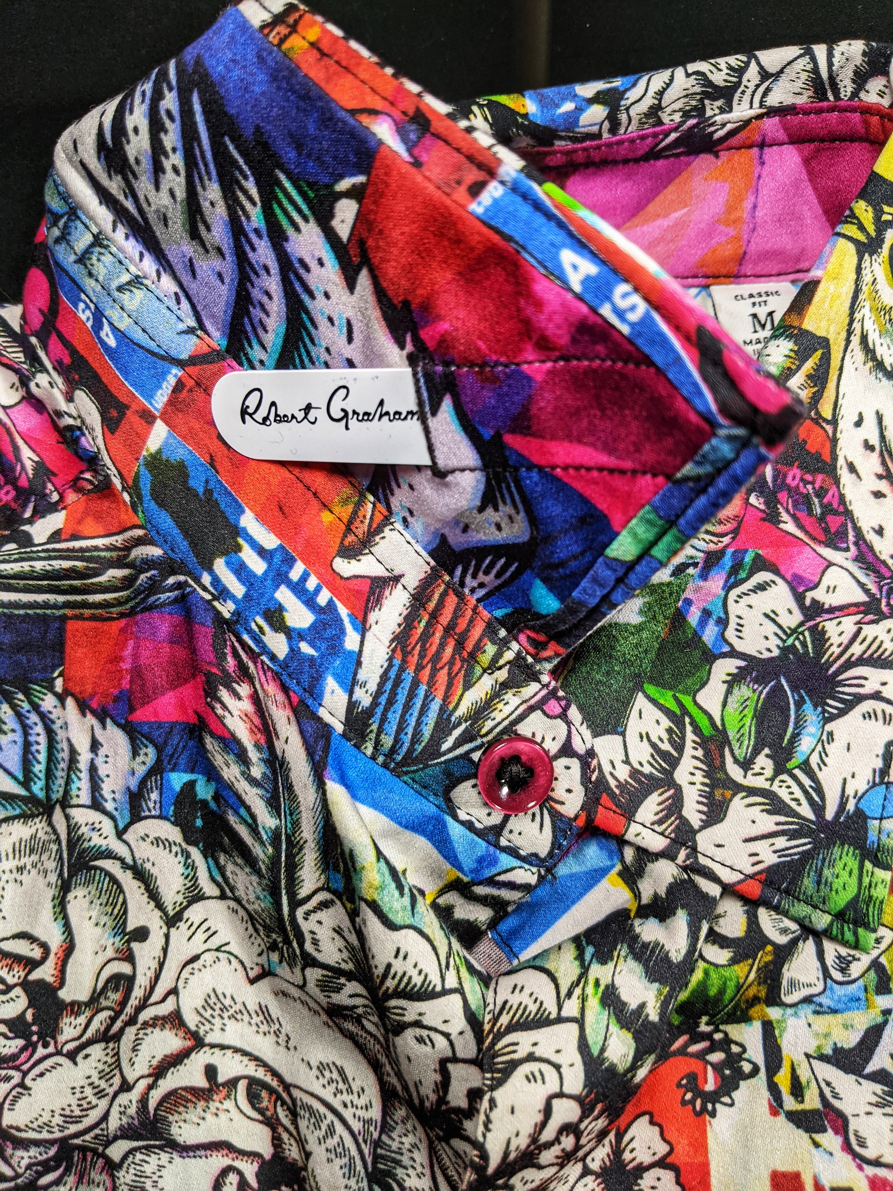 Robert Graham Collection Short Sleeve Shirt Medium Size