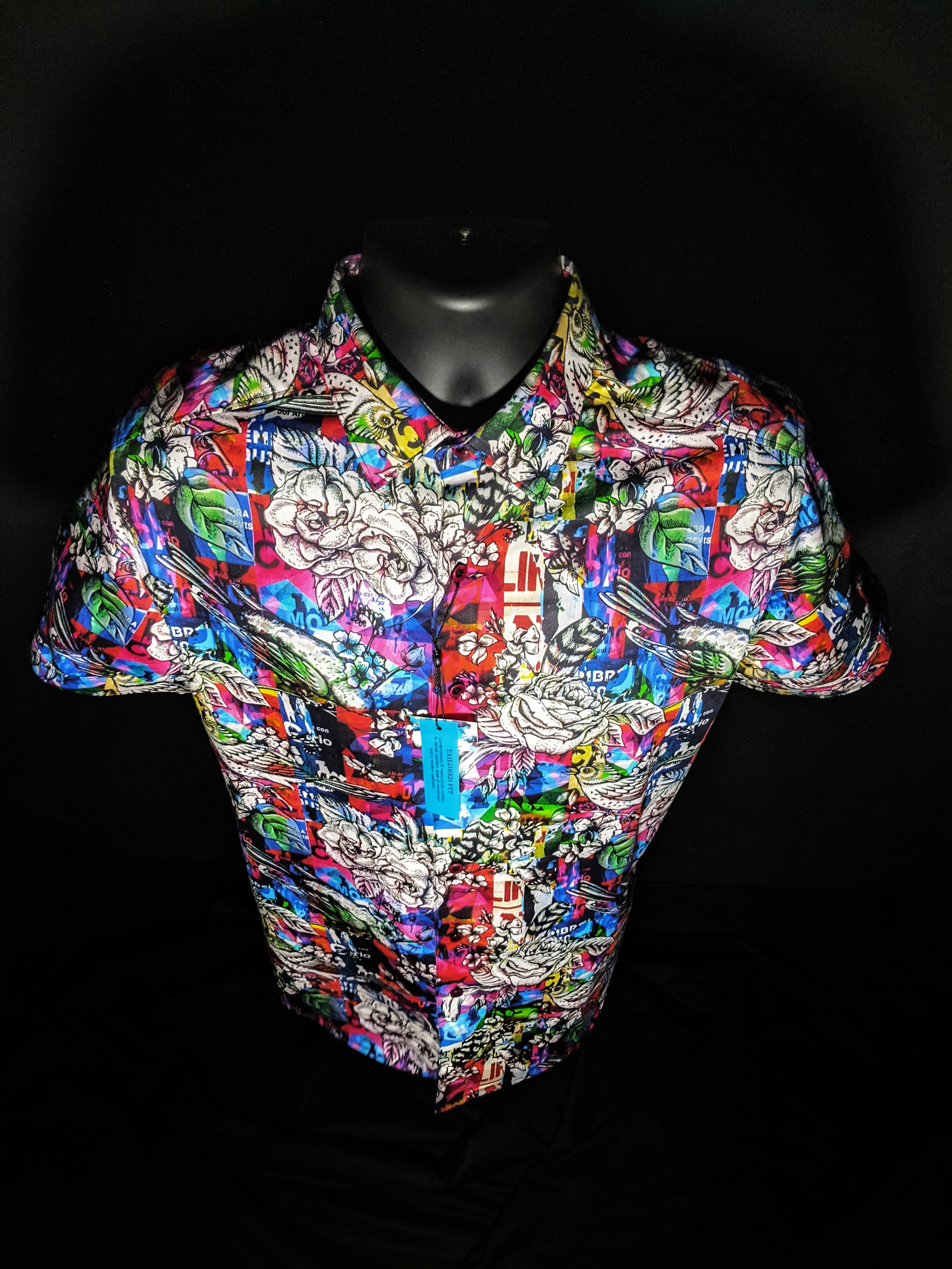 Robert Graham Collection Short Sleeve Shirt Medium Size