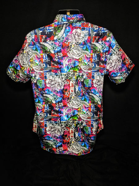Robert Graham Collection Short Sleeve Shirt Medium Size