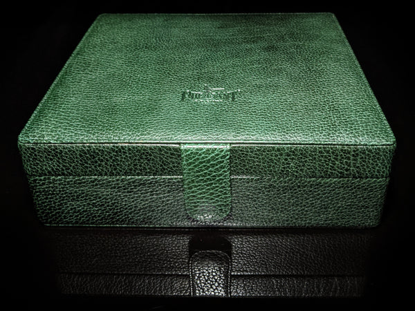Pheasant Green Leather  Humidor Made in Spain
