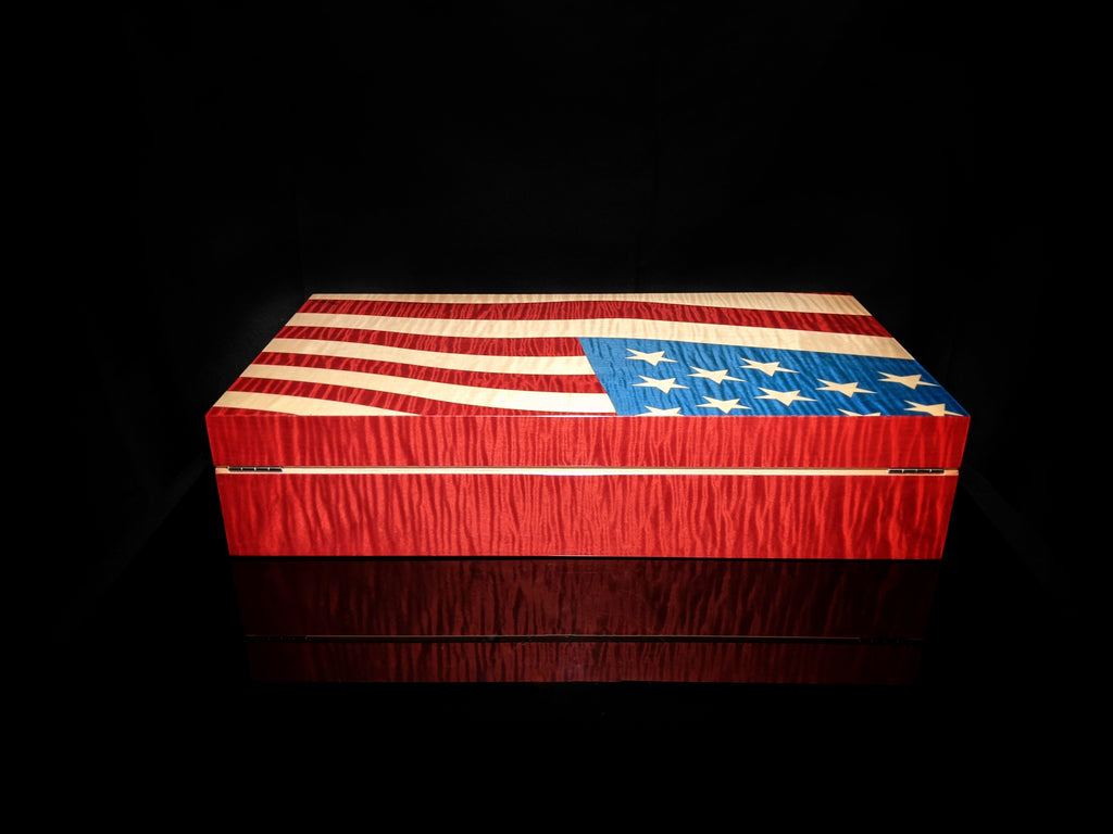 Elie Bleu Stars & Stripes 110 Ct Humidor New