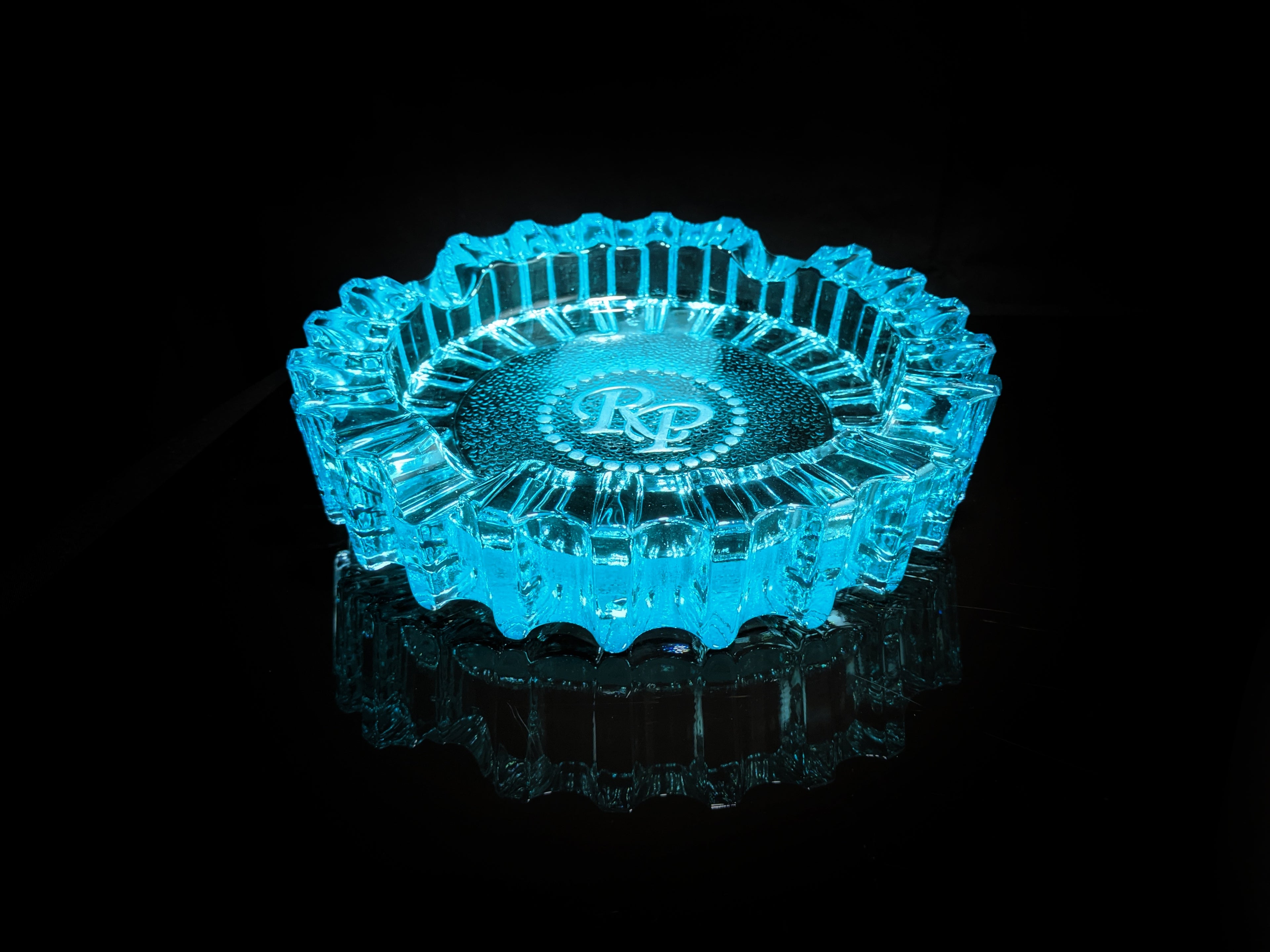 Rocky Patel Aqua Luminoso Glass Ashtray NIB