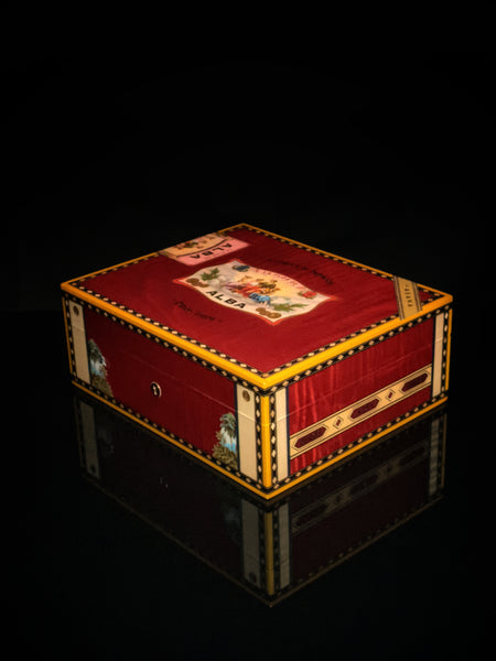 Elie Bleu  Alba Red Sycamore  Humidor 75 count