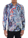 Robert Graham Devil's Treasure Paisley Long Sleeve Shirt Size XXL