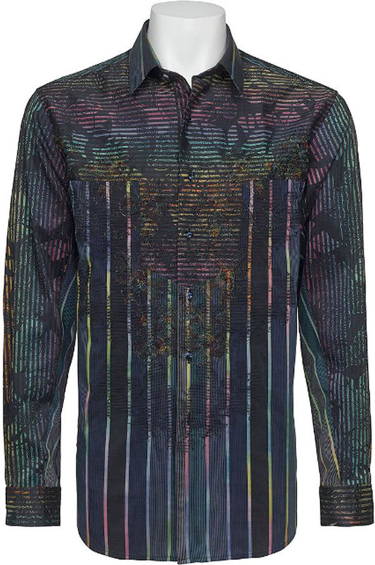 Robert Graham Master Detailer Long Sleeve Shirt Size Medium