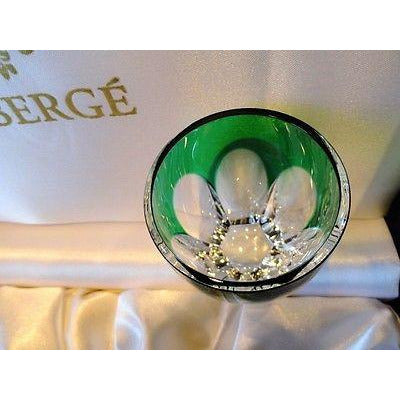 Faberge Lausanne Emerald Green  Vodka Shot Glass without  the box