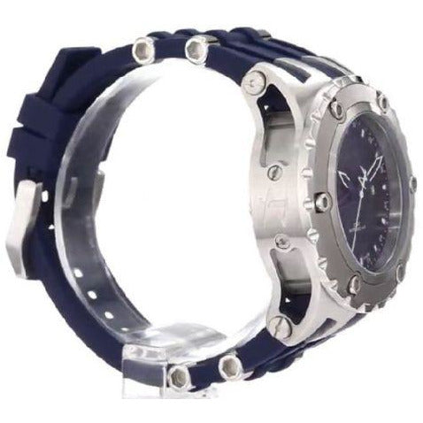 Invicta Men's 1397 RESERVE GMT Blue Dial Blue Polyurethane Watch
