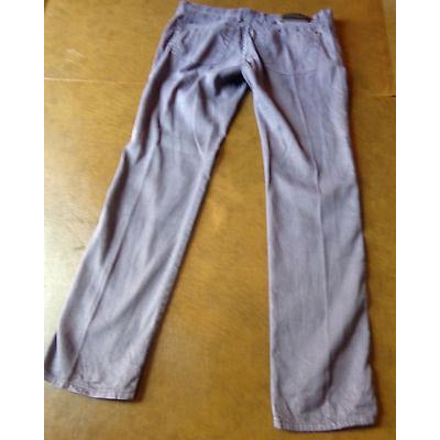 ZZegna Men's Slim Fit light purple  designer jeans