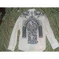 BG mens casual designer dress shirt with graphic medium Preowned Good Condition