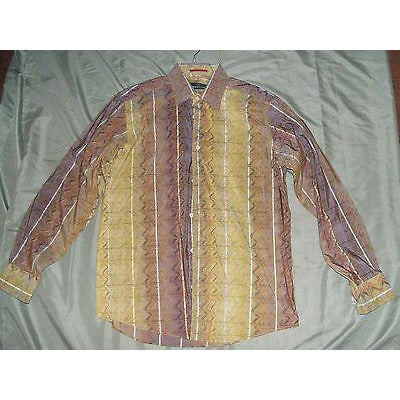 Bugatchi Uomo mens casual dress shirt medium