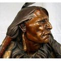 Dan Garrett "Glance to the Past" Life-Size Bronze Sculpture